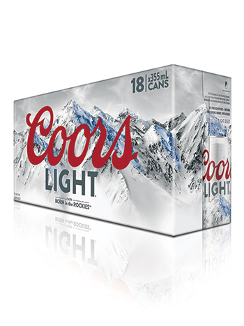 Coors Light 18 Pack Cans