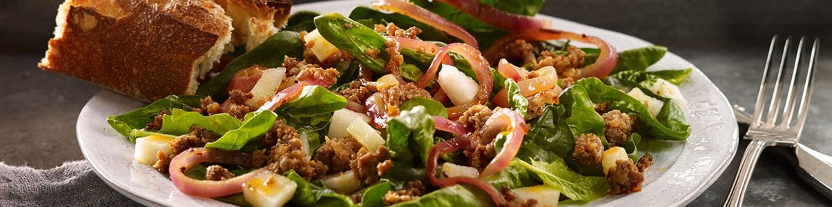 Spinach-Chorizo-Salad