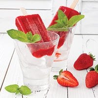 Strawberry & Shine Ice Pops